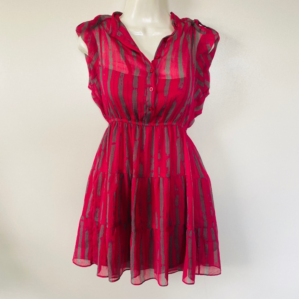 Anthropologie Staring At Stars Small Dress Chiffon